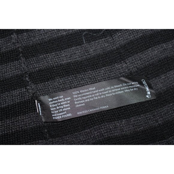 New w/Tags - Eileen Fisher Notch Collar Striped Blazer -100% Merino Interlock, M - Picture 11 of 11